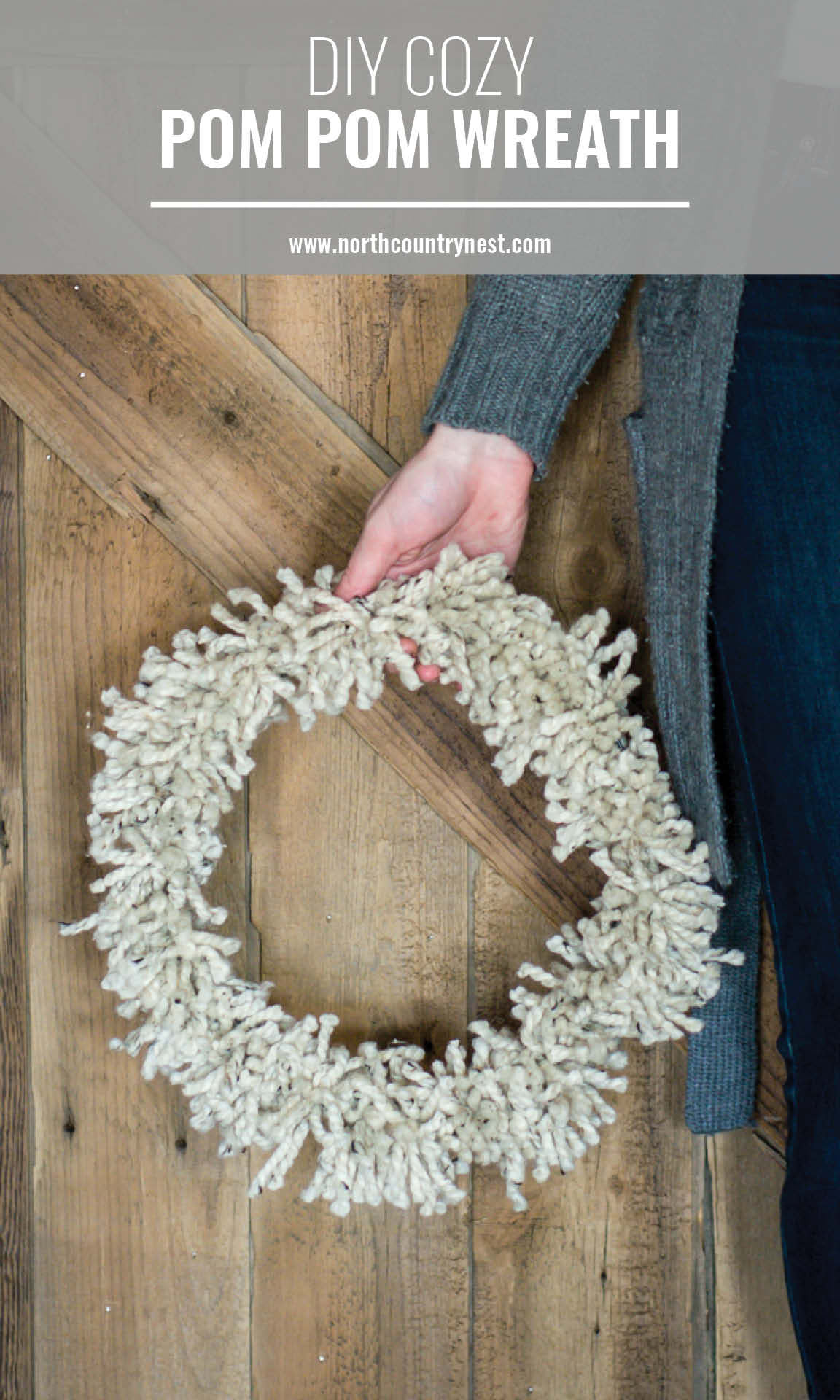 How To Make A Pom Pom Wreath North Country Nest How To Make A Pom Pom Wreath North Country Nest